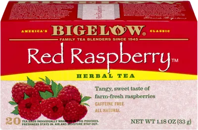 Red Raspberry Flavored Herbal Tea Bags 20 ct
