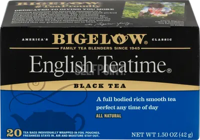 English Teatime Black Tea Bags 20 ct