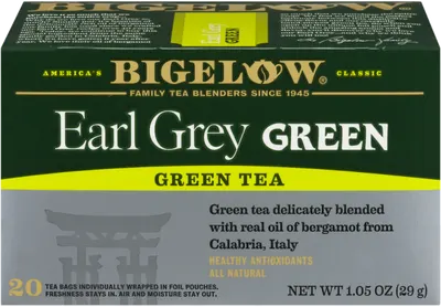Earl Grey Green Tea 20 ct