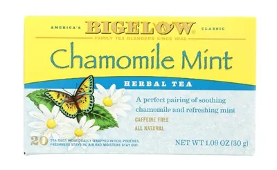 Chamomile Mint Flavored Herbal Tea Bags 20 ct