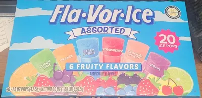 Flavor Ice Assorted Fruity Flavors 30oz