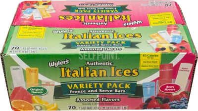 Authentic Italian Ices Variety Pack 70 ct