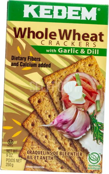 Whole Wheat Crackers Garlic Dill