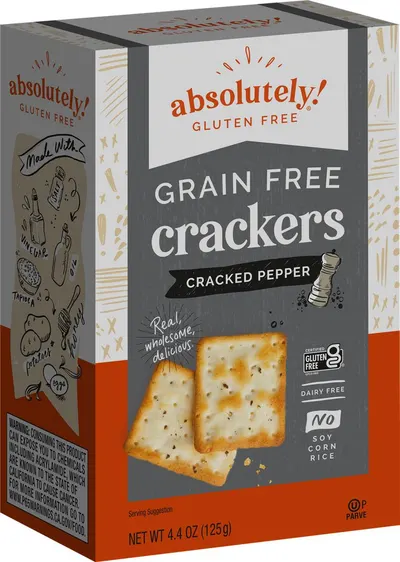 Cracked Pepper Crackers Gluten Free