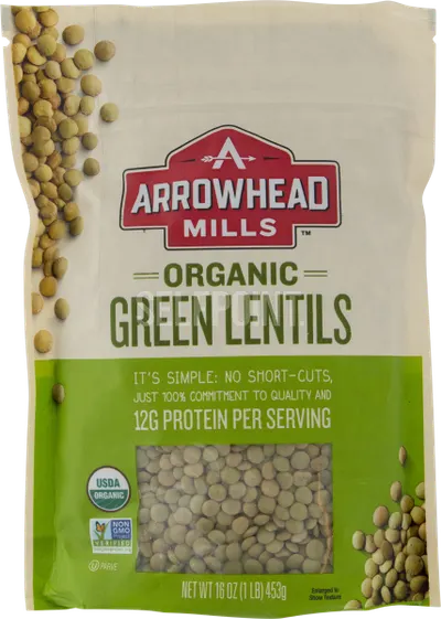 All Natural Organic Green Lentils