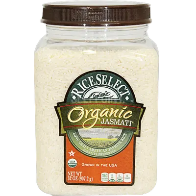 Jasmati Rice Organic Jar