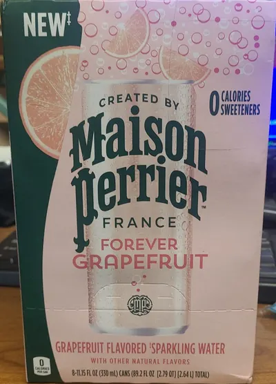 Grapefruit Flavored Sparkling Water Can