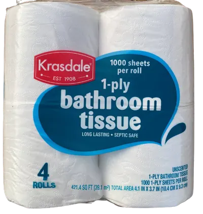 Bathroom Tissues 4 Rolls