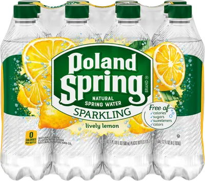 Lively Lemon Sparkling Natural Spring Water 8 pk