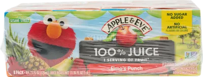 No Sugar Added  Elmo's Punch 100% Juice 8 ct