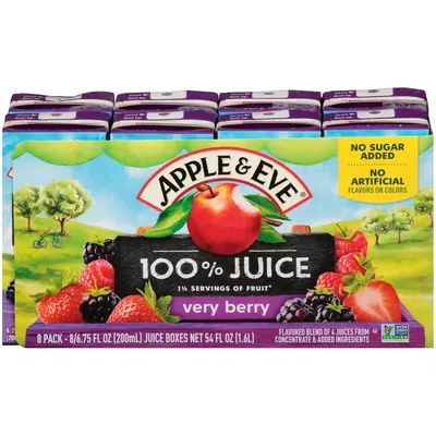 100% Juice Very Berry Juice Boxes 8 ct