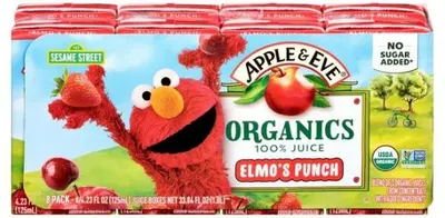 Organic 100% Elmo's Punch Juice Boxes 8 ct