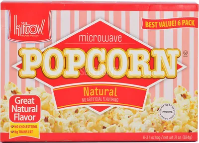 Natural Microwave Popcorn 6 pk