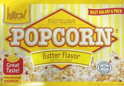 Butter Flavor Microwave Popcorn 6 pk
