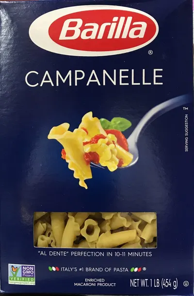 Campanelle Pasta Enriched Macaroni Product