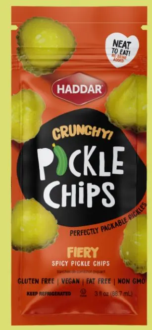 Crunchy Pickle Chips Fiery