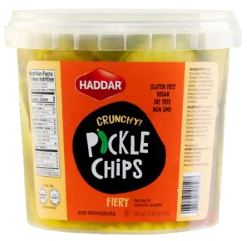 Crunchy Pickle Chips Fiery