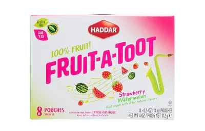 Fruit-a-Toot Strawberry Watermelon Fruit Snack 8 pk