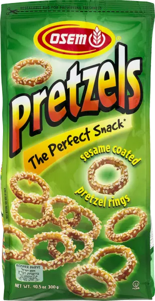 Pretzels Sesame Coated Pretzel Rings