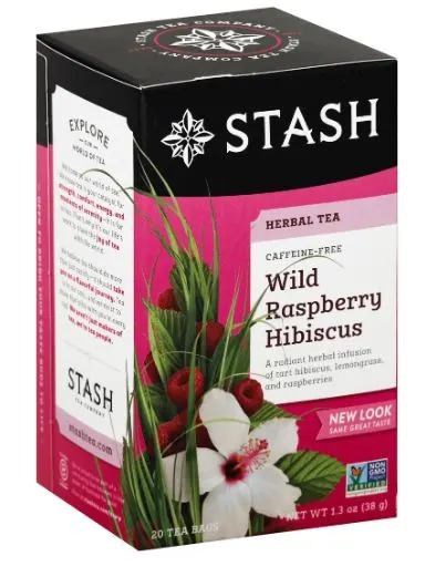 Wild Raspberry Hibiscus Herbal Tea 20 ct