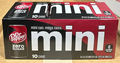 Can Mini Dr Pepper Zero 10Pk