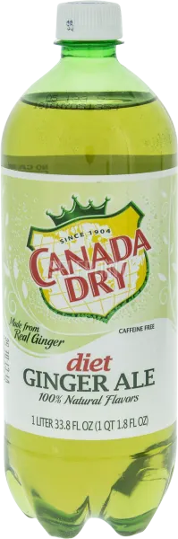 Diet Ginger Ale Soda Bottle