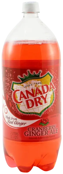 Caffeine Free Cranberry Ginger Ale Soda Bottle
