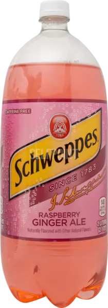 Raspberry Ginger Ale Soda Bottle