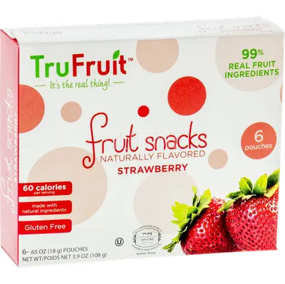 Fruit Snacks Strawberry 6 Pk