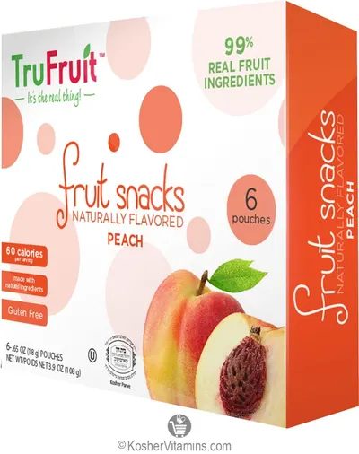 Fruit Snacks Peach 6 Pk