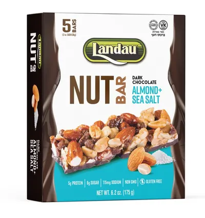 Almond + Sea Salt Dark Chocolate Nut Bar 5 ct