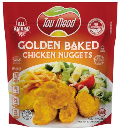 Golden Baked Breaded Chicken Nuggets