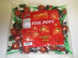 Strawberry Flavored Foil Pops