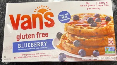 Gluten Free Blueberry Waffles 6 ct