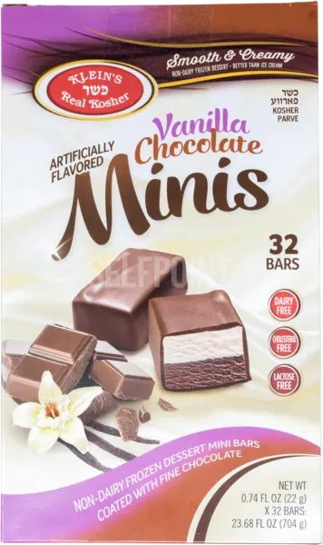 Vanilla Chocolate Minis Bars Dairy Free 32 Bars