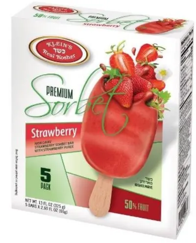 Strawberry Sorbet Ices