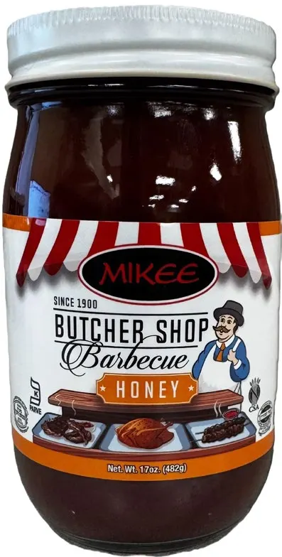 Mikee Honey Butcher Shop Bbq Sauce 17Z