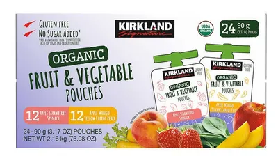 Organic Fruit & Vegetable Pouches 24 ct