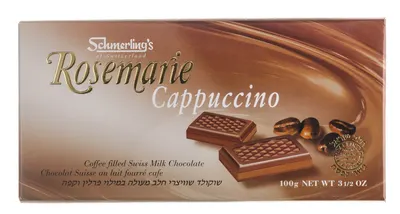 Rosemarie Cappuccino Milk Chocolate Bar Filled with Coffee
