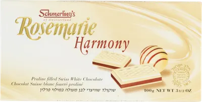 Rosemarie Harmony White Chocolate Bar Filled with Praline