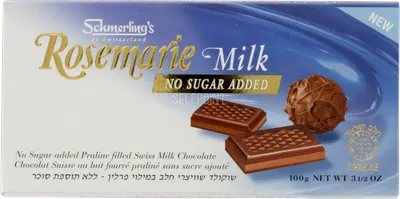 Rosemarie No Sugar Milk Choc Bar