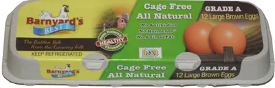 Cage Free All Natural Large Brown Eggs