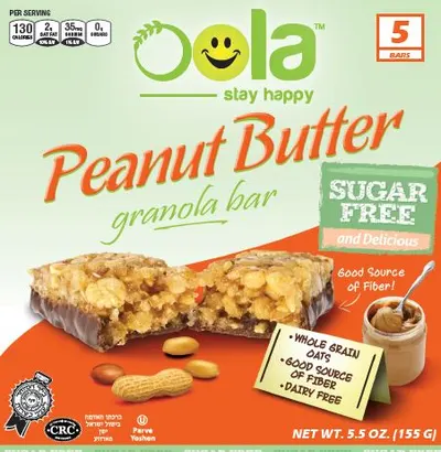 Sugar Free Peanut Butter Granola Bars 5 ct