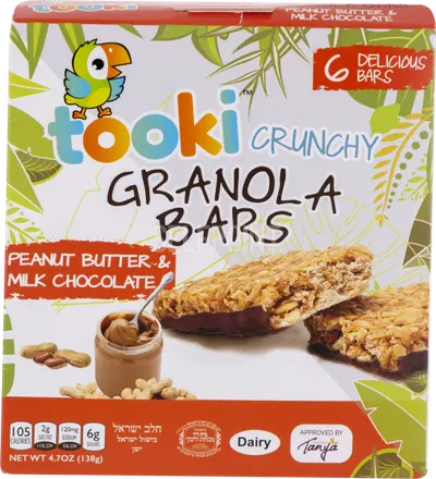 Crunchy Peanut Butter & Milk Chocolate Granola Bars 6 ct