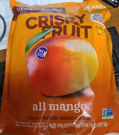 Crispy Fruit Freeze Dried Mango 4 ct