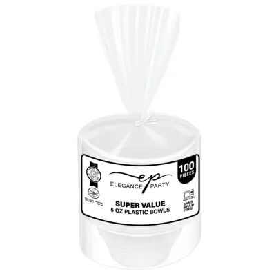 Bowls Plastic 5 oz White