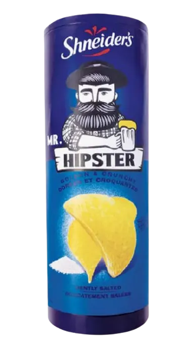 Mr. Hipster Golden & Crunchy Chips Gently Salted