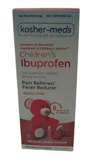 Children's Ibuprofen Liquid Berry Kosher