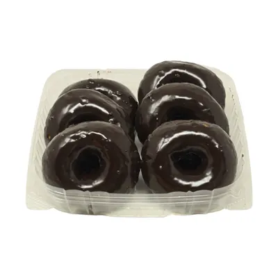Cake Donuts Chocolate Covered 6Ct
