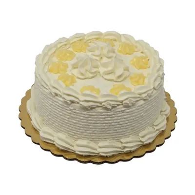 7 Inch Custard White Cake